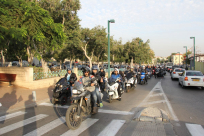 بالصور: وصول مسيرة راكبي الدراجات النارية من يافا إلى المسجد الأقصى المبارك 